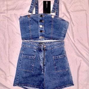 Fashionnova two-piece denim set
